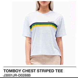 Dickies tomboy chest striped tee